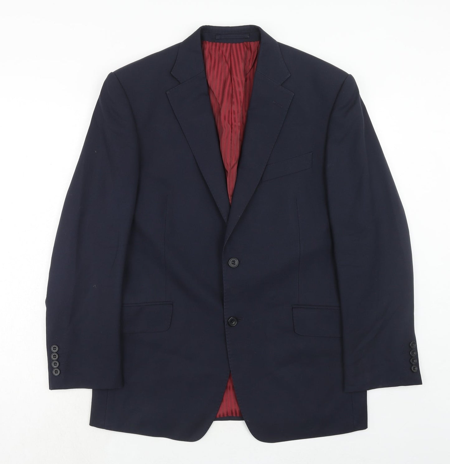 Mens UK Size 38 Marks and Spencer Regular Blue Suit Jacket