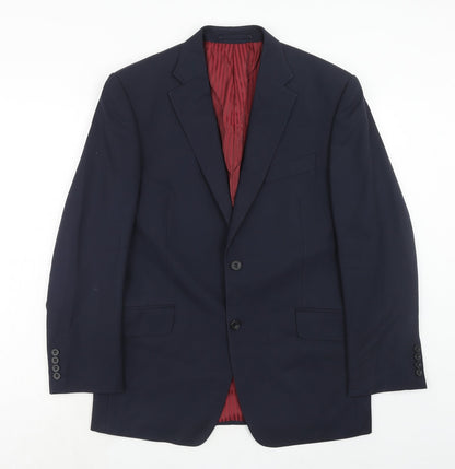 Mens UK Size 38 Marks and Spencer Regular Blue Suit Jacket