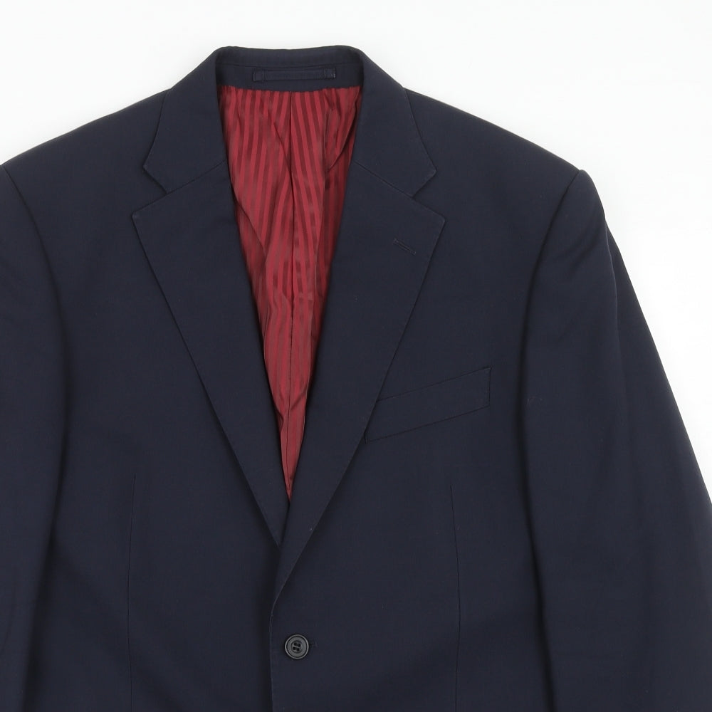 Mens UK Size 38 Marks and Spencer Regular Blue Suit Jacket