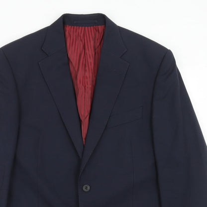 Mens UK Size 38 Marks and Spencer Regular Blue Suit Jacket