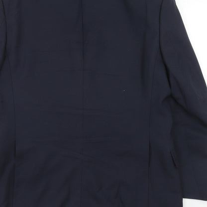 Mens UK Size 38 Marks and Spencer Regular Blue Suit Jacket