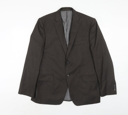 Mens UK Size 42 French Connection Regular Brown Suit Jacket