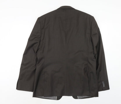 Mens UK Size 42 French Connection Regular Brown Suit Jacket