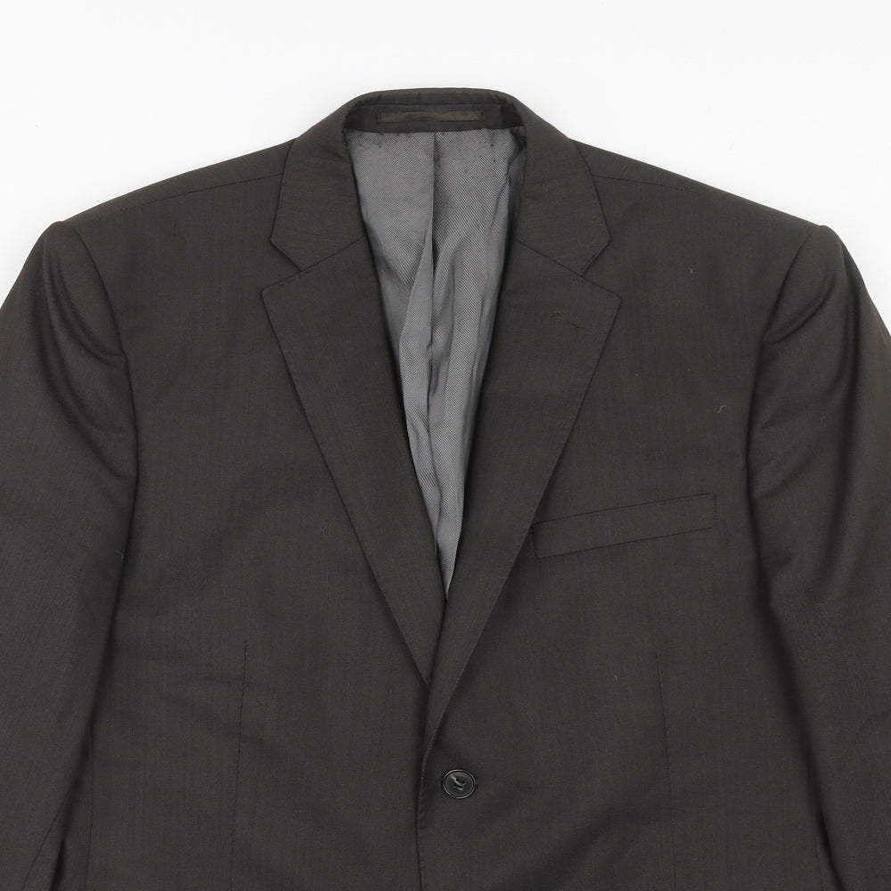 Mens UK Size 42 French Connection Regular Brown Suit Jacket