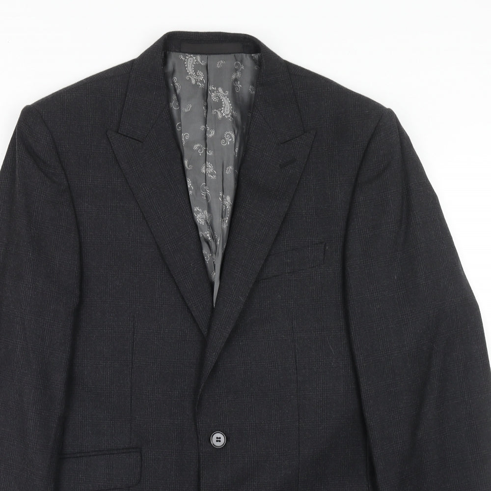 Mens UK Size 38 Marks and Spencer Regular Black Suit Jacket