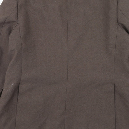 Robert Hirst Mens Brown Wool Jacket Suit Jacket Size 40 Regular