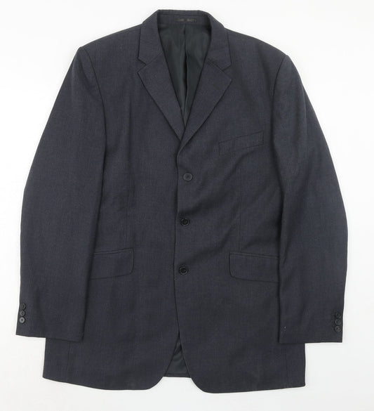 Mens UK Size 42 Burton Regular Blue Suit Jacket