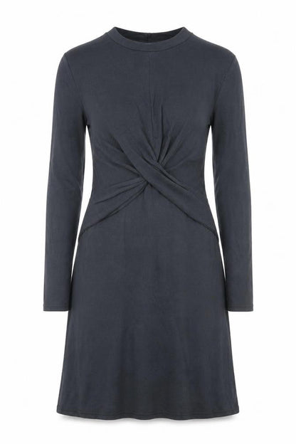 Topshop Womens Grey Viscose A-Line Size 8 Round Neck Pullover