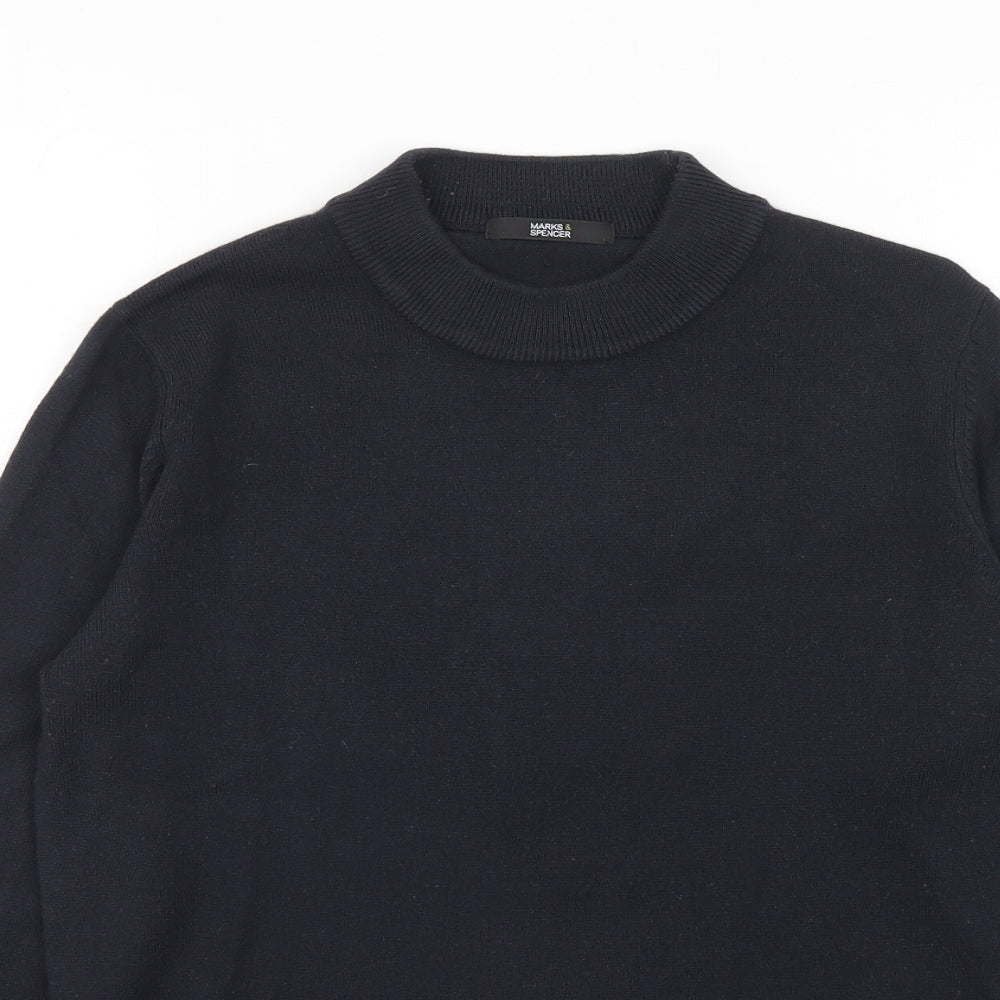 Womens UK Size 10 Marks and Spencer Blue Pullover Jumper