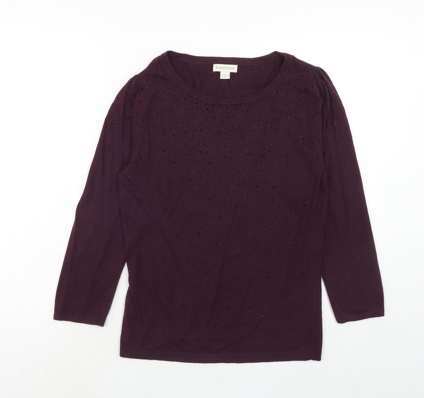 Womens UK Size 10 Monsoon Purple Pullover Jumper