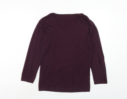 Womens UK Size 10 Monsoon Purple Pullover Jumper