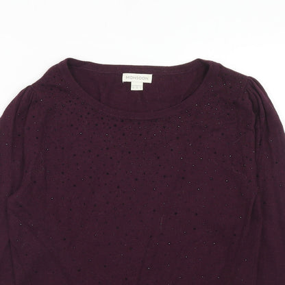 Womens UK Size 10 Monsoon Purple Pullover Jumper