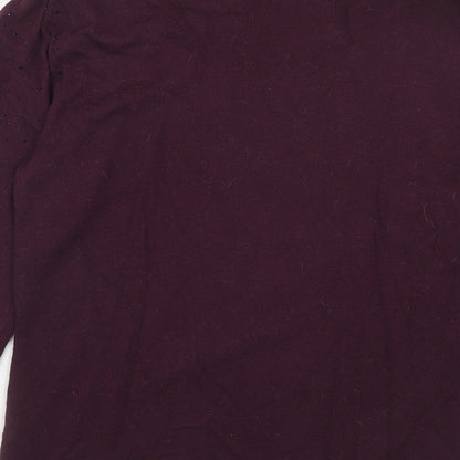 Womens UK Size 10 Monsoon Purple Pullover Jumper