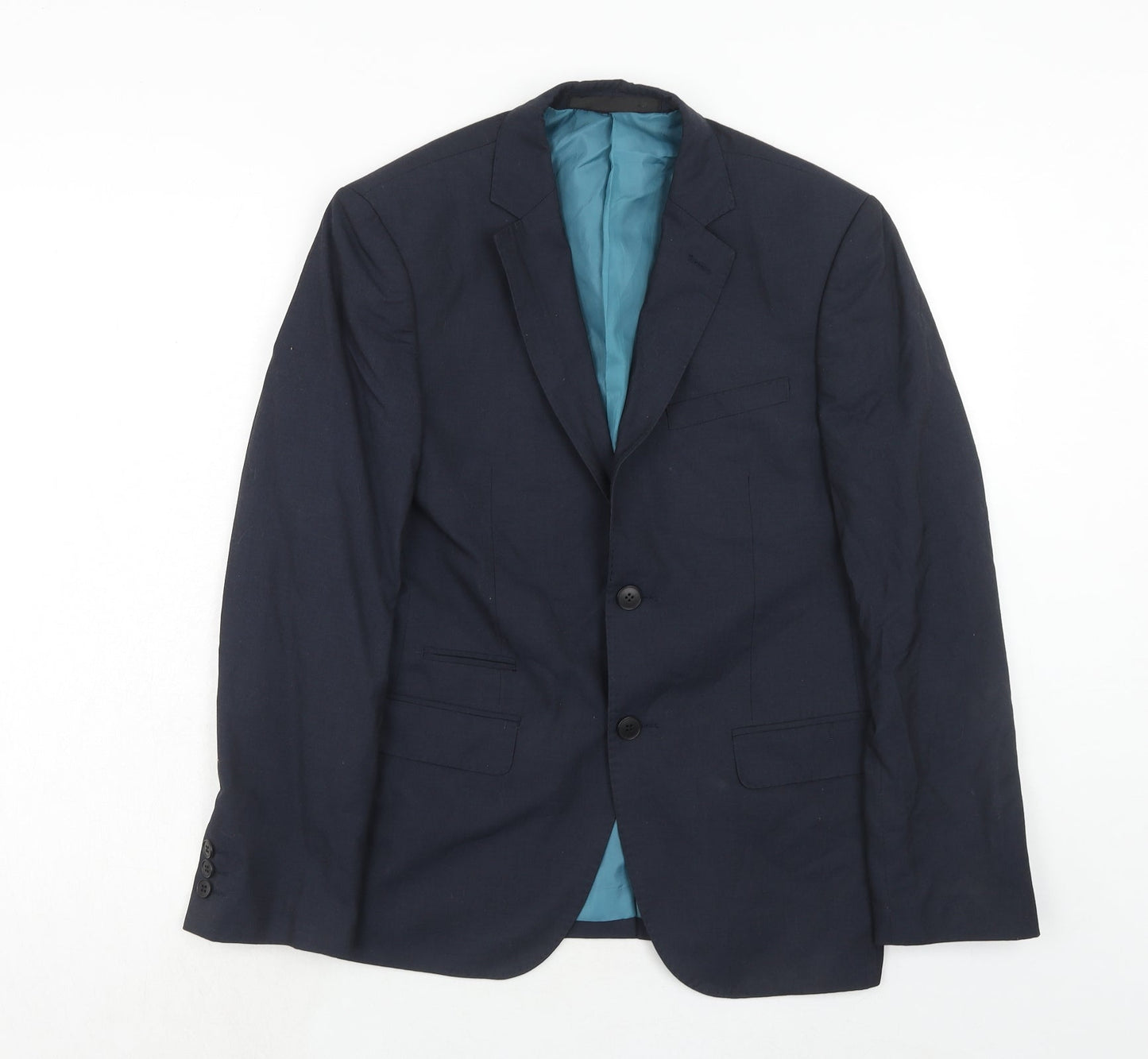 Mens UK Size 36 Marks and Spencer Regular Blue Suit Jacket