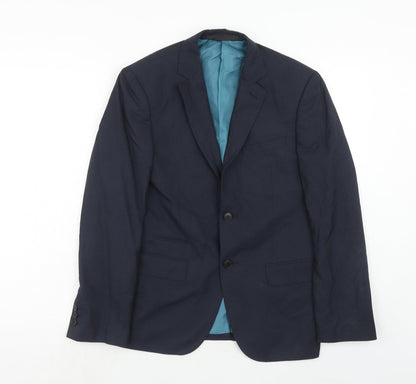 Mens UK Size 36 Marks and Spencer Regular Blue Suit Jacket