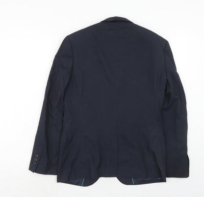 Mens UK Size 36 Marks and Spencer Regular Blue Suit Jacket