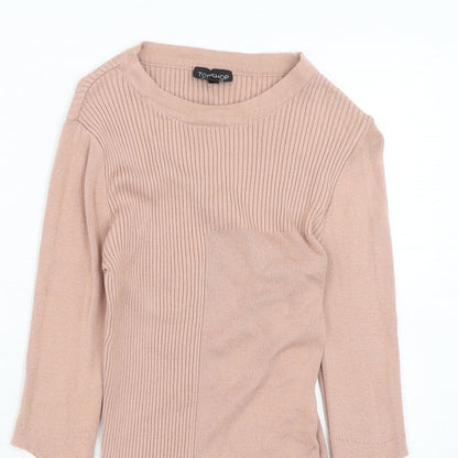 Womens UK Size 10 Topshop Pink Pullover Jumper