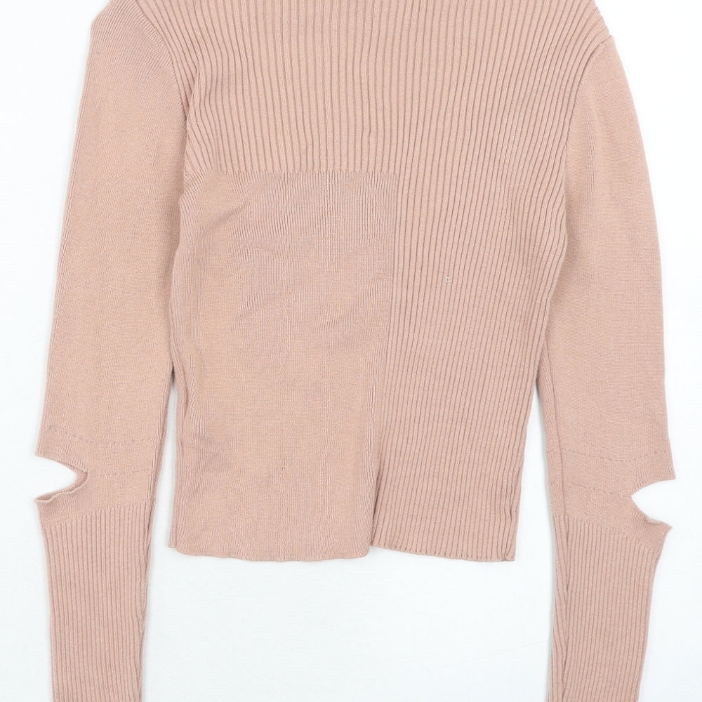 Womens UK Size 10 Topshop Pink Pullover Jumper