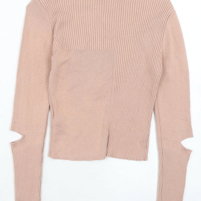 Womens UK Size 10 Topshop Pink Pullover Jumper