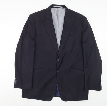 Mens UK Size 44 Marks and Spencer Regular Blue Suit Jacket