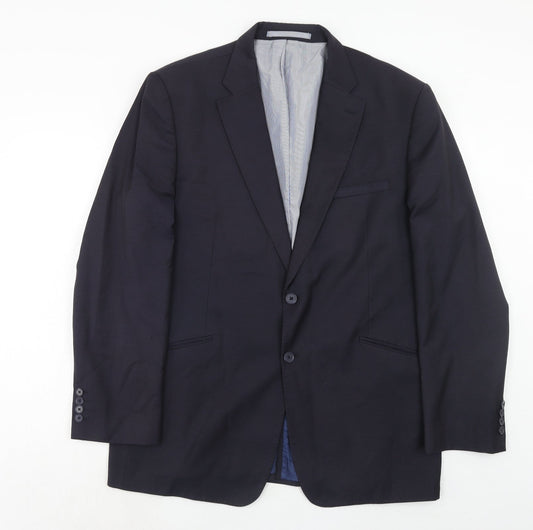 Mens UK Size 44 Marks and Spencer Regular Blue Suit Jacket