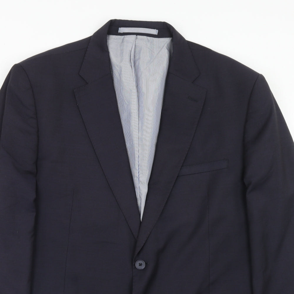 Mens UK Size 44 Marks and Spencer Regular Blue Suit Jacket