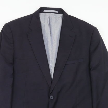 Mens UK Size 44 Marks and Spencer Regular Blue Suit Jacket