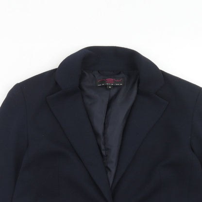 New Look Womens Blue Polyester Jacket Blazer Size 12
