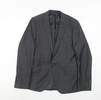Mens UK Size 38 New Look Regular Grey Suit Jacket