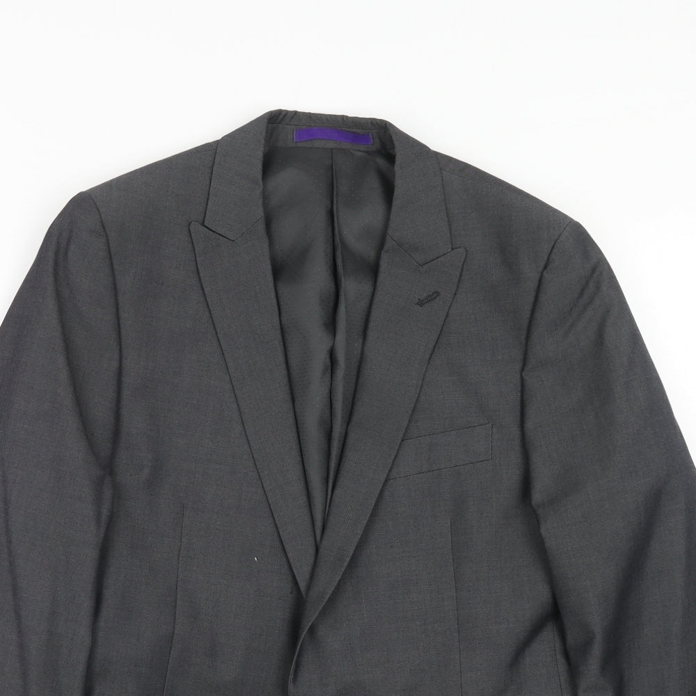 Mens UK Size 38 New Look Regular Grey Suit Jacket