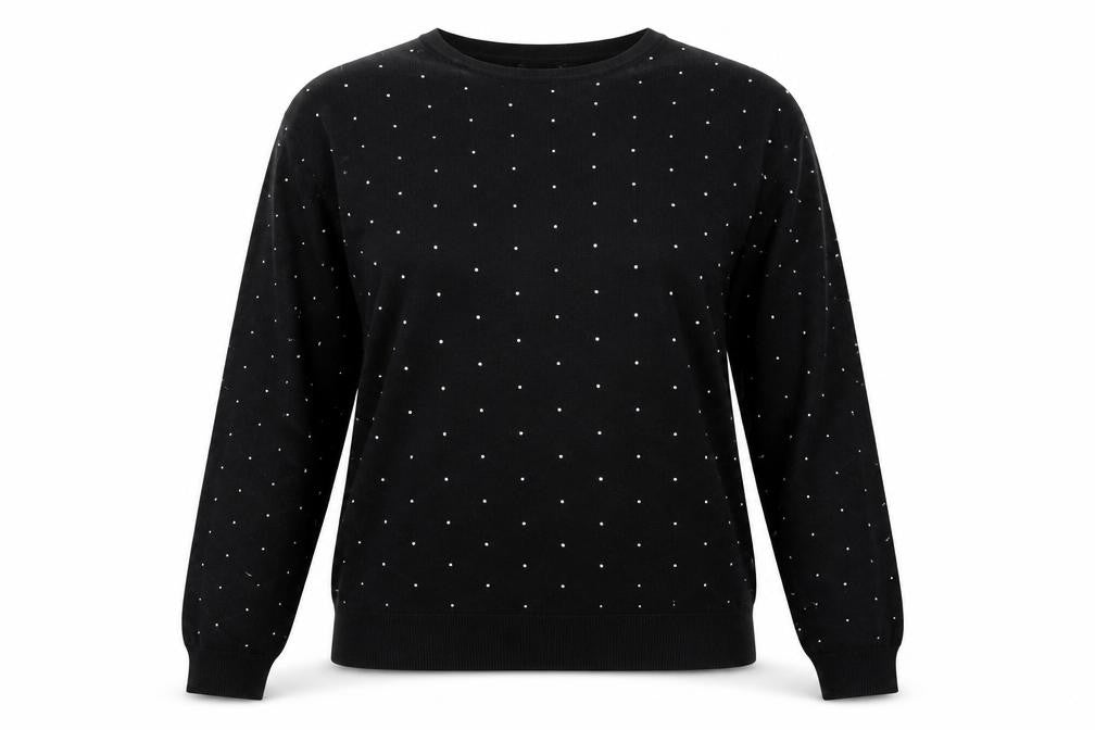 Womens UK Size M Marks and Spencer Black Pullover Jumper