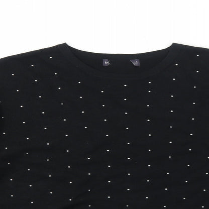 Womens UK Size M Marks and Spencer Black Pullover Jumper