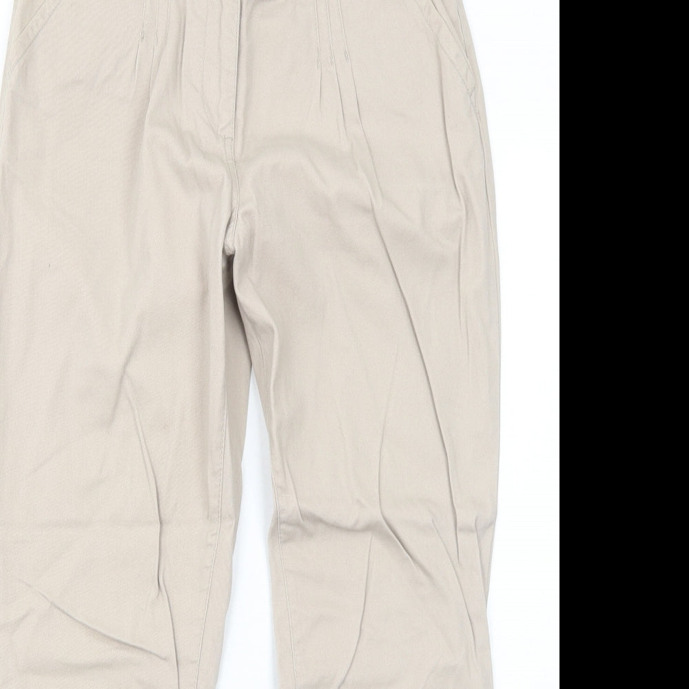 Womens UK Size 8 Dorothy Perkins Regular Fit  Beige Trousers