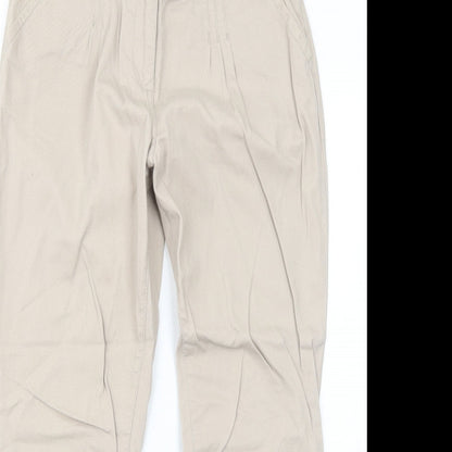 Womens UK Size 8 Dorothy Perkins Regular Fit  Beige Trousers