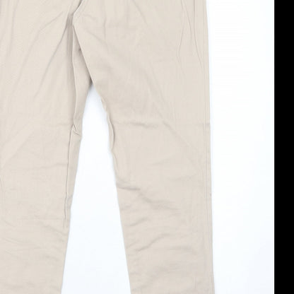 Womens UK Size 8 Dorothy Perkins Regular Fit  Beige Trousers