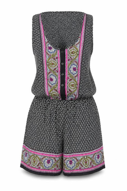 Womens UK Size S Brave Soul One-Piece Black Playsuit