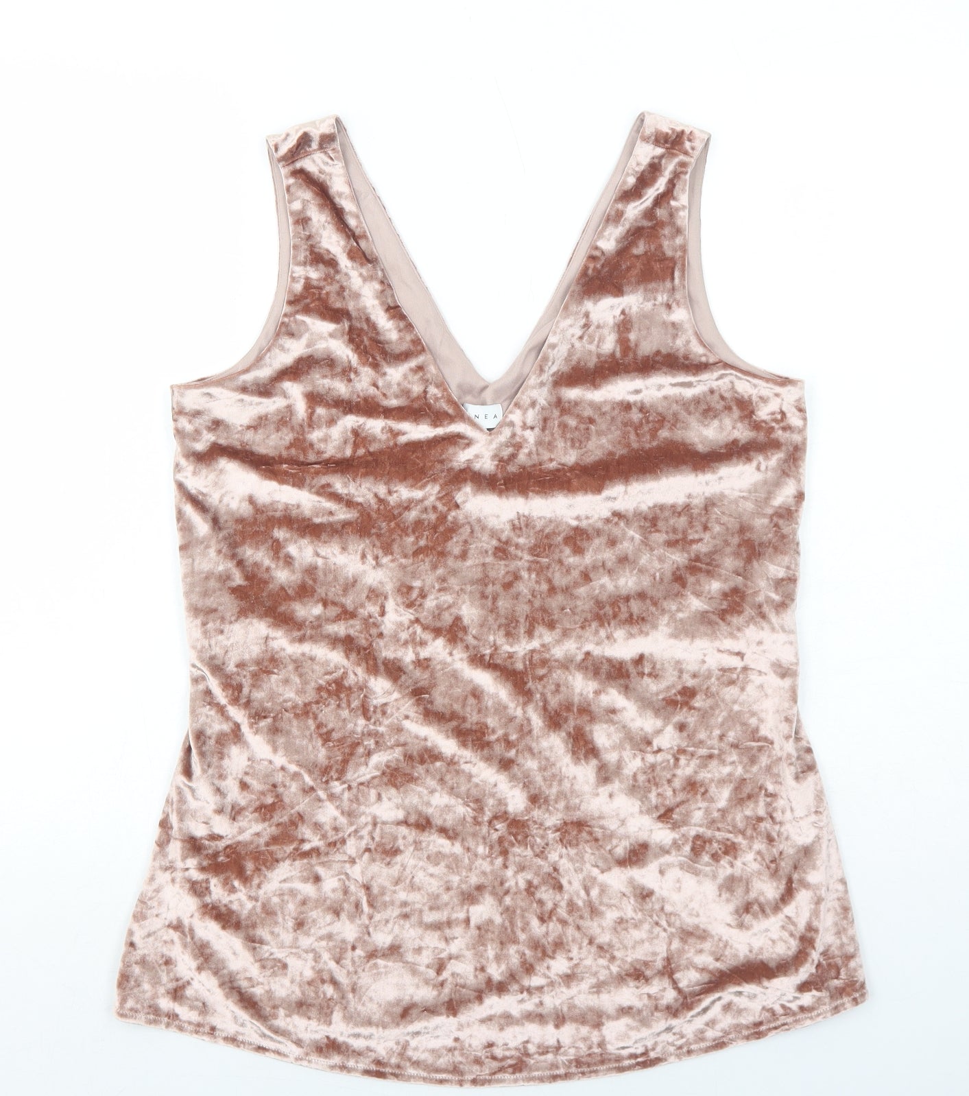 Womens UK Size 12 Linea Pink Basic Tank