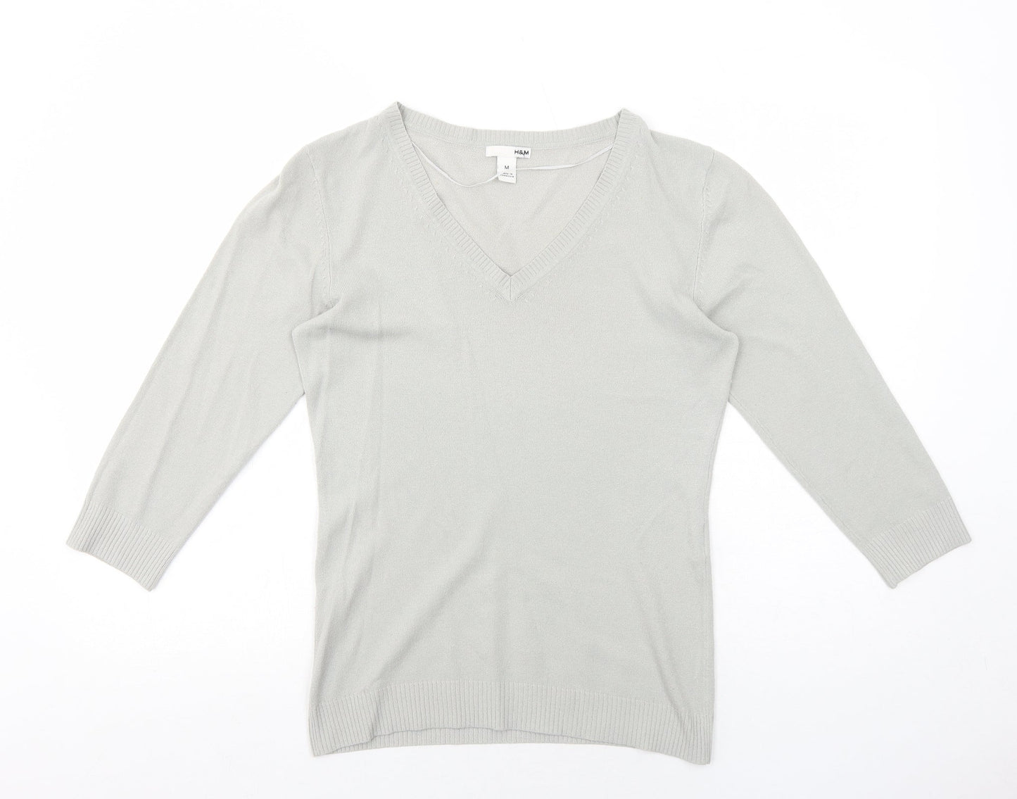 Womens UK Size M H&M Grey Pullover Jumper