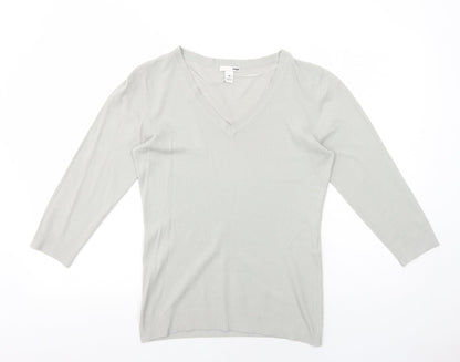 Womens UK Size M H&M Grey Pullover Jumper