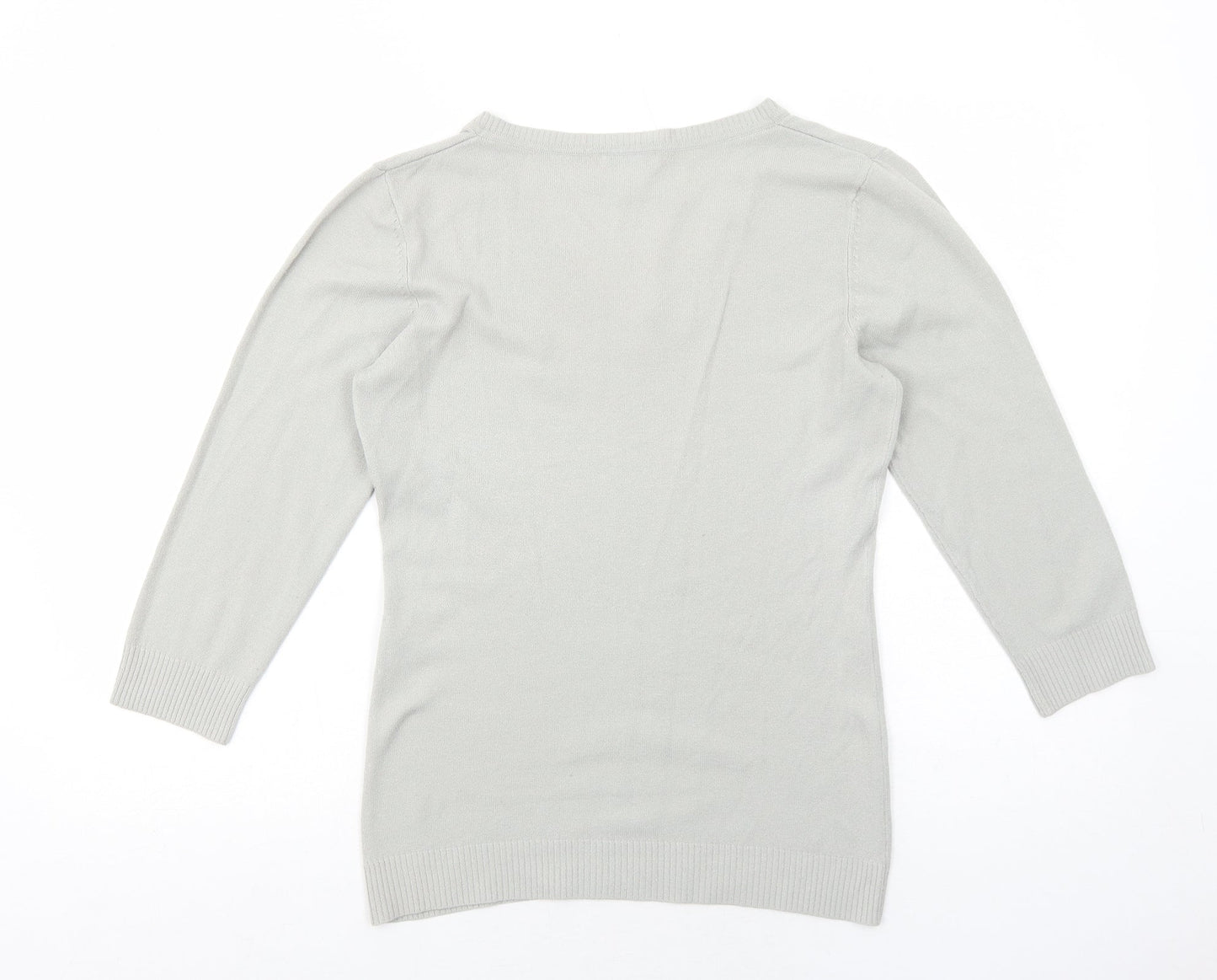 Womens UK Size M H&M Grey Pullover Jumper