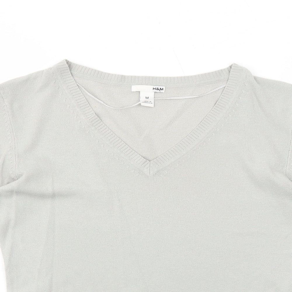 Womens UK Size M H&M Grey Pullover Jumper