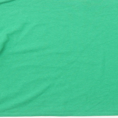 H&M Womens Green Cotton Pullover Sweatshirt Size XS Pullover