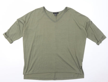 Womens UK Size M New Look Green Pullover Jumper