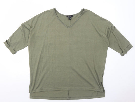 Womens UK Size M New Look Green Pullover Jumper