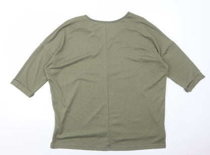 Womens UK Size M New Look Green Pullover Jumper