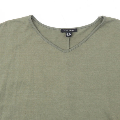 Womens UK Size M New Look Green Pullover Jumper
