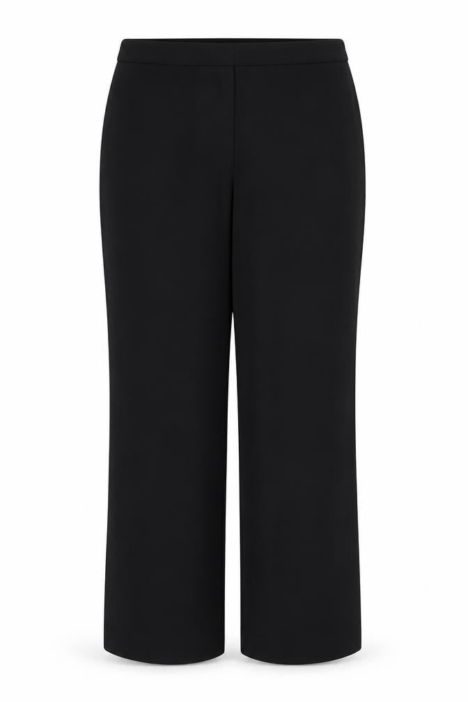 Womens UK Size 14 AMARANTO Regular Fit  Black Trousers