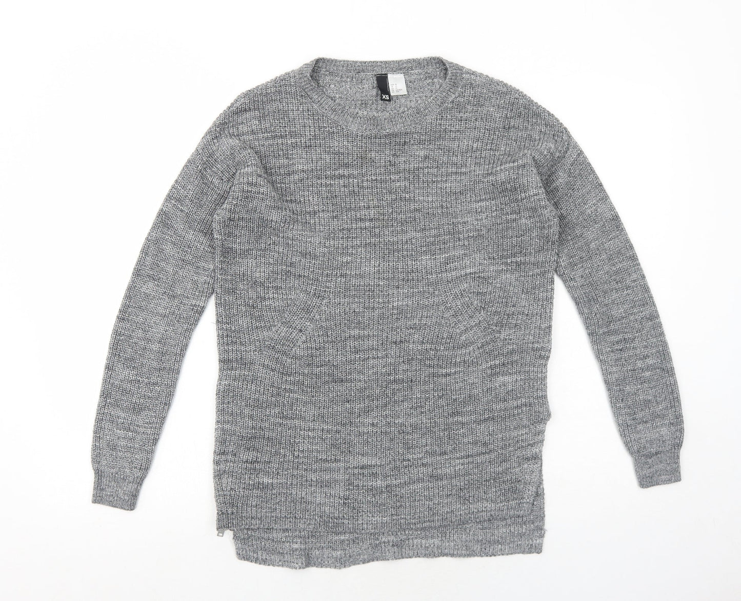 Womens UK Size XS H&M Grey Pullover Jumper