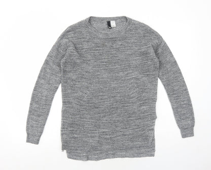 Womens UK Size XS H&M Grey Pullover Jumper