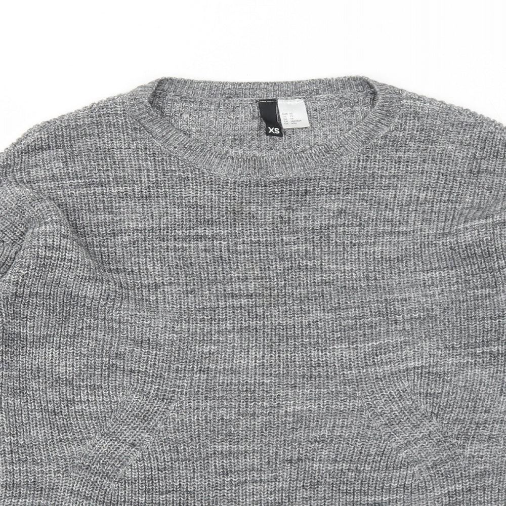 Womens UK Size XS H&M Grey Pullover Jumper